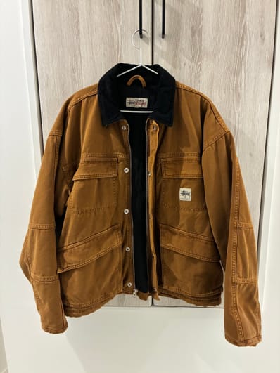 Stussy Washed Canvas Shop Jacket "Bronze"