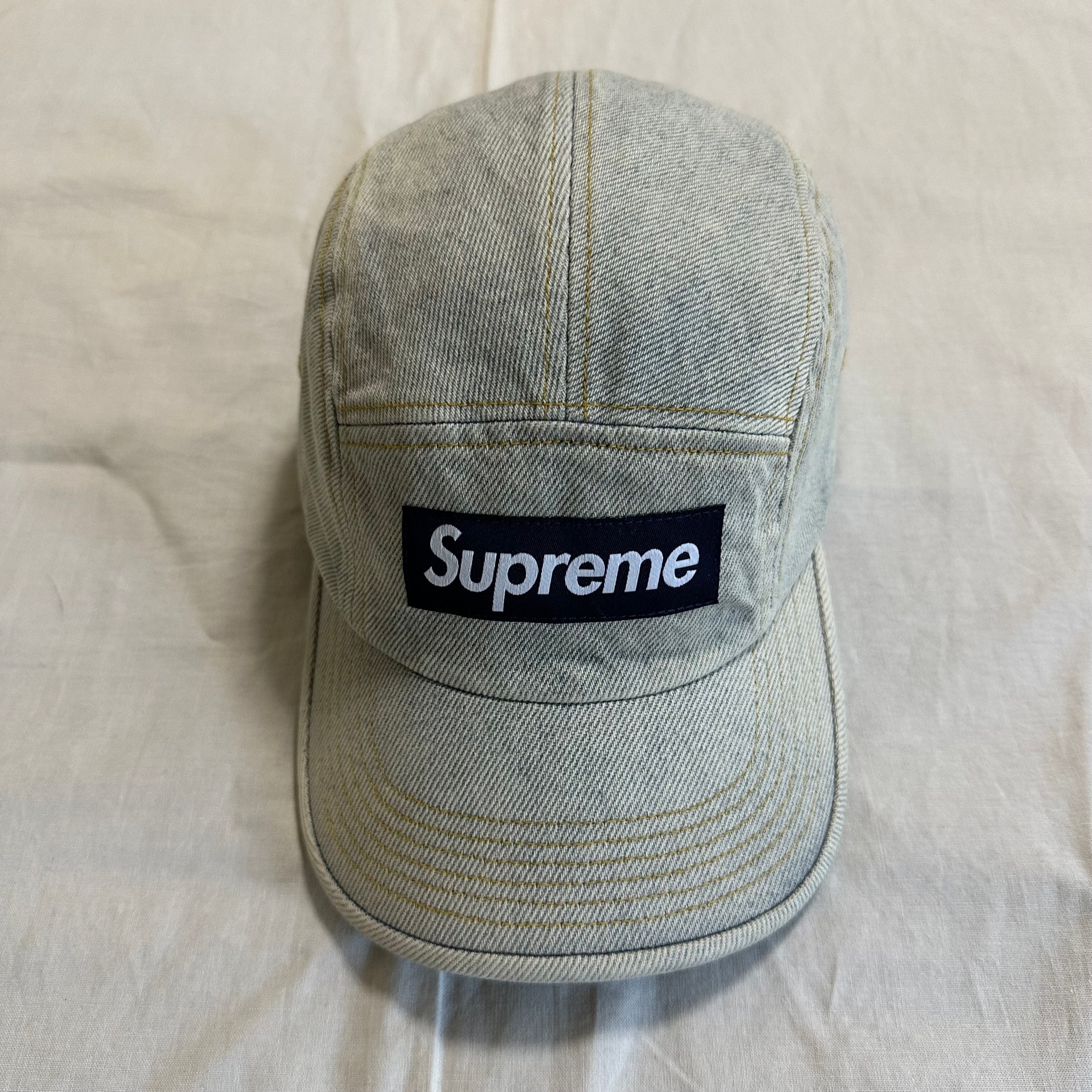 Supreme Denim Camp Cap "Dirty Indigo" (23SS)
