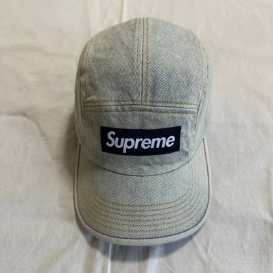 Supreme Denim Camp Cap "Dirty Indigo" (23SS)