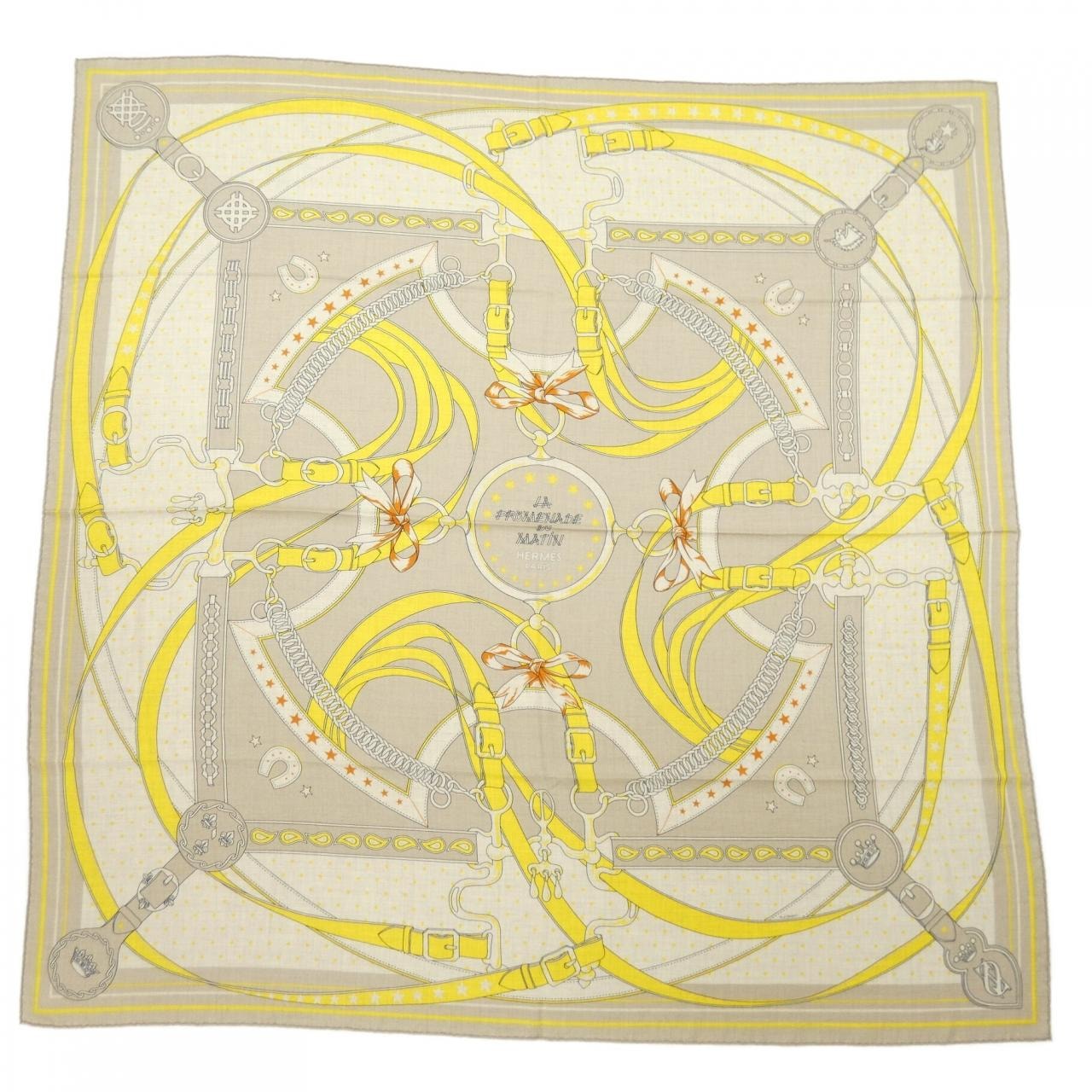 エルメス HERMES LA PROMENADE DU MATIN BANDANA H243986S カレジェアン140 ショール