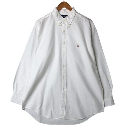 古着 ラルフローレン Ralph Lauren YARMOUTH 長袖 ボタンダウンシャツ メンズL相当/eaa543794