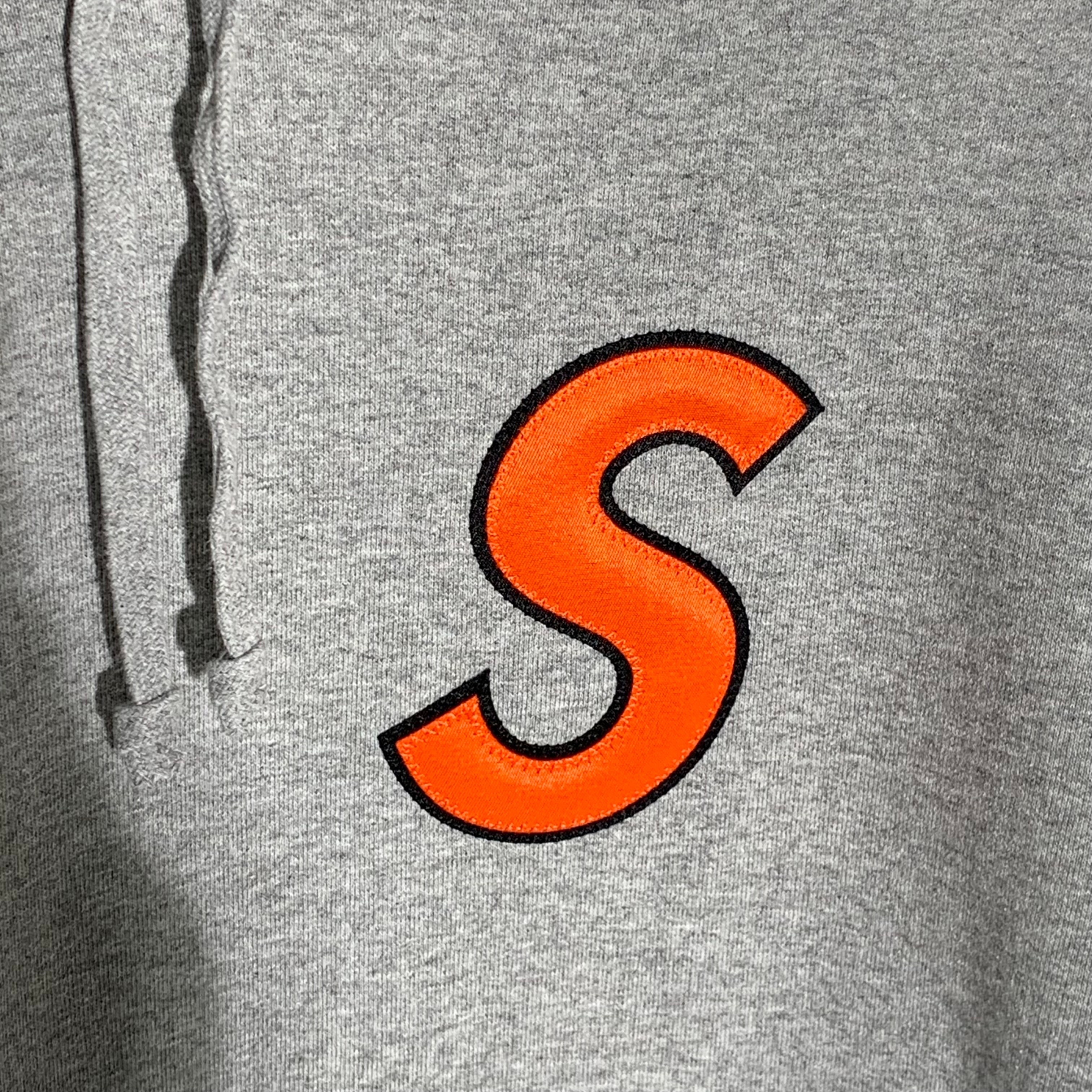 Supreme S Logo Hooded Sweatshirt "Heather Grey"