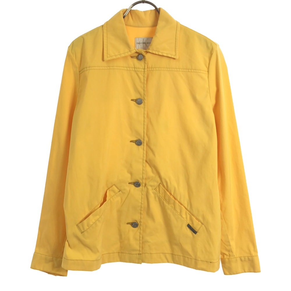 Calvin klein Jeans カルバンクラインジーンズ 90s ナイロンジャケット S イエロー オールド