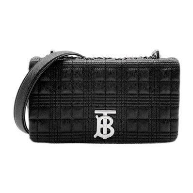BURBERRY バーバリー ローラ チェーン ショルダーバッグ
スモール キャビアスキン TBロゴ レザー ブラック レディース
【中古】