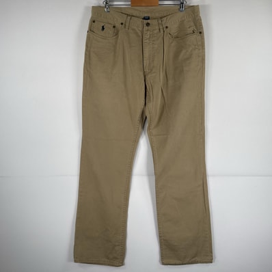 古着 ポロバイラルフローレン Polo by Ralph Lauren チノパンツ チノパン ワンポイント 5ポケット 大きいサイズ w36 L32 ベージュ メンズ