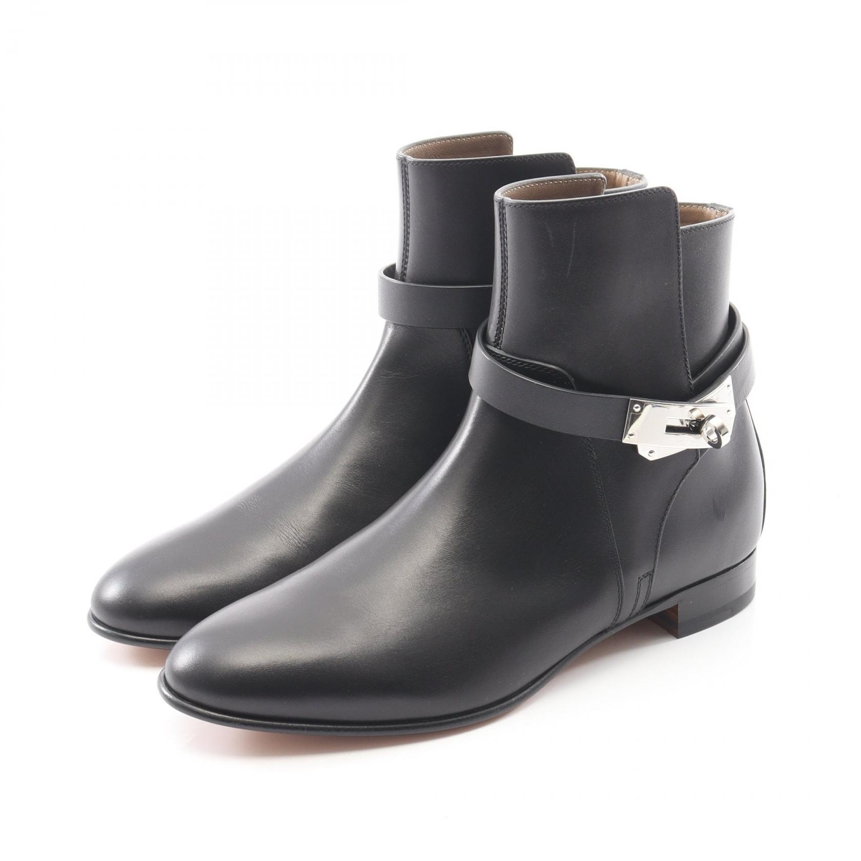 エルメス HERMES ネオ ブーツ 靴 レザー レディース ブラック系 【中古】