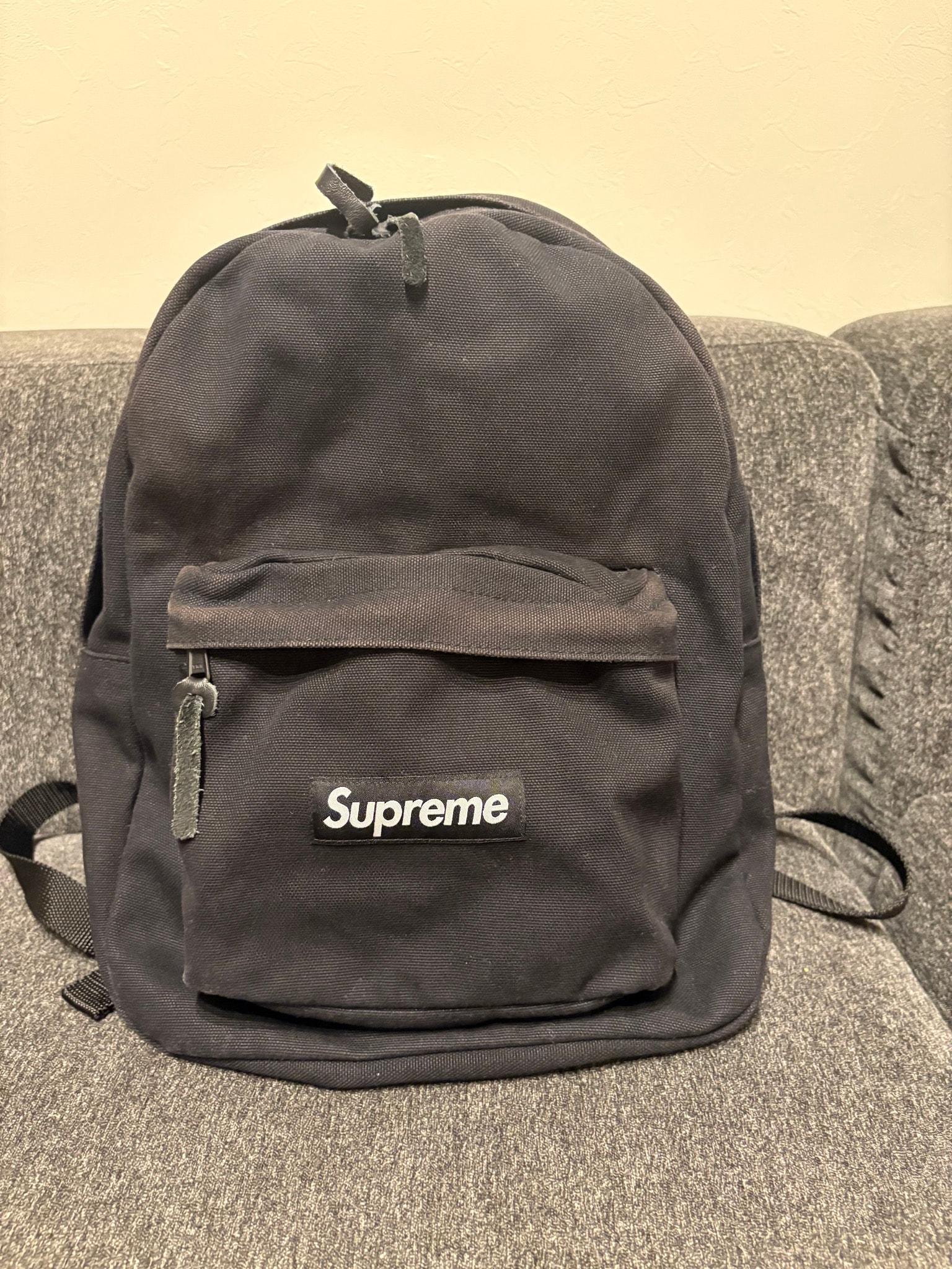 Supreme Canvas Backpack "Black"