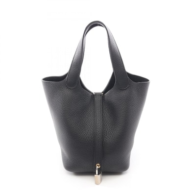 エルメス HERMES ピコタンロックPM ハンドバッグ バッグ レザー トリヨンクレマンス W刻印(2024年製造) レディース ブラック系 【中古】