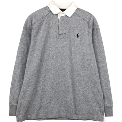 古着 ラルフローレン Ralph Lauren POLO RALPH LAUREN CUSTOM SLIM FIT 長袖 ラガーシャツ メンズM相当/eaa652207