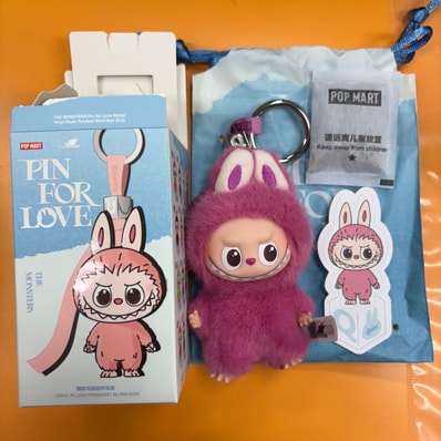 POP MART THE MONSTERS (LABUBU) Pin for Love Series-Vinyl Plush Pendant (N-Z) Q