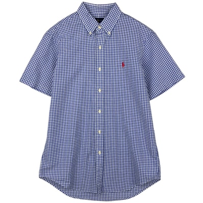 古着 ラルフローレン Ralph Lauren ギンガムチェック 半袖 ボタンダウン チェックシャツ メンズM相当/eaa623575