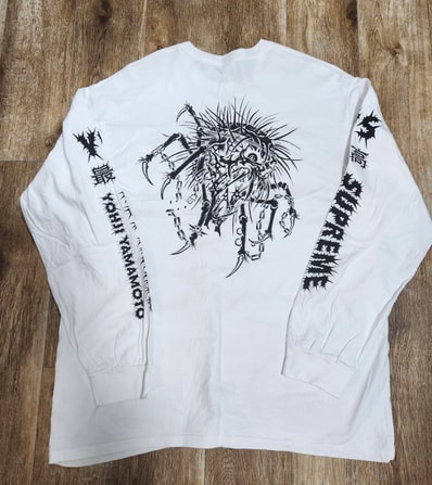 Supreme x Y's by Yohji Yamamoto L/S Tee "White"