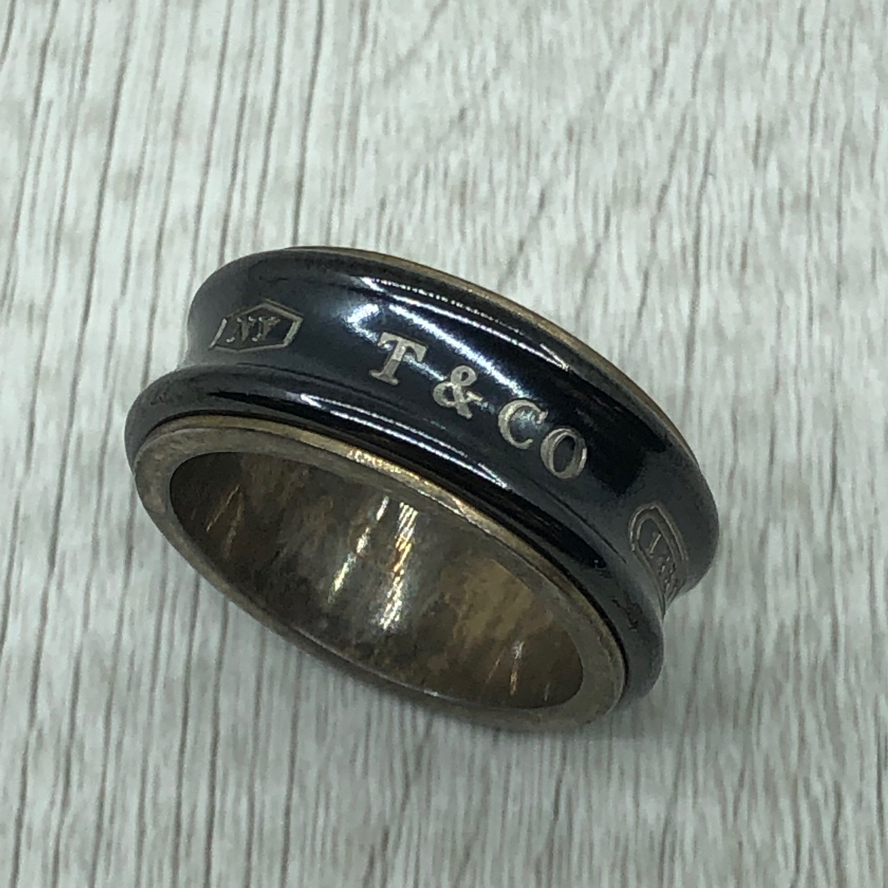 Tiffany & Co 1837 Titanium Black Ring 
