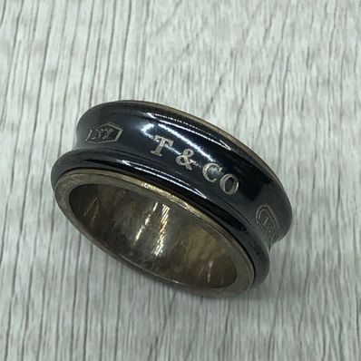 Tiffany & Co 1837 Titanium Black Ring