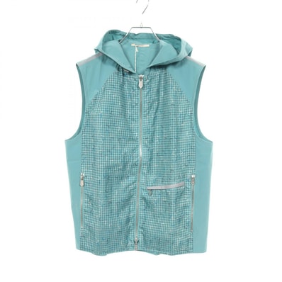 エルメス HERMES Hロゴ ベスト 衣料品 トップス ナイロン メンズ グリーン系 【中古】