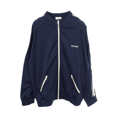 セリーヌ CELINE ダブルフェイスジャージー 衣料品 アウター ポリエステル メンズ ネイビー系 2Y567121O 【中古】