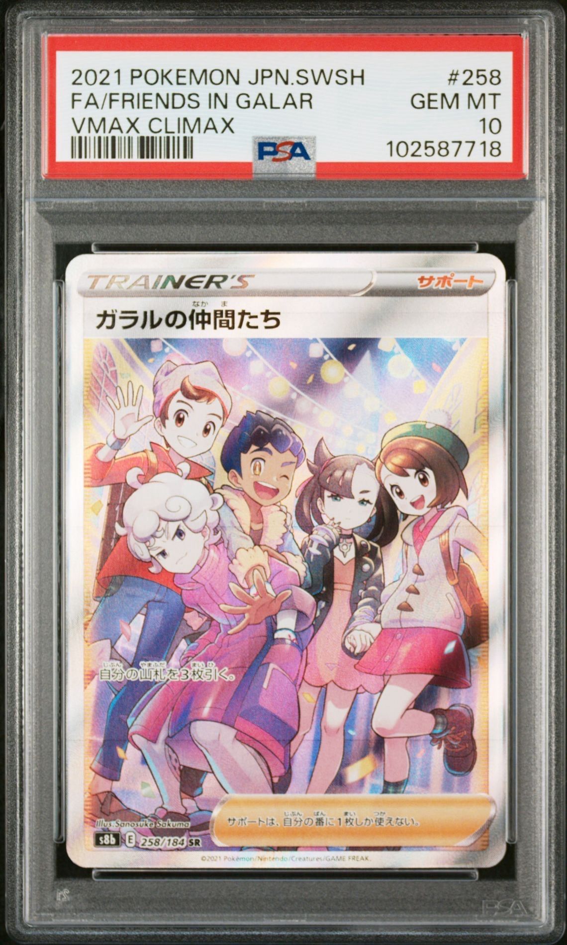 ガラルの仲間たち SR[S8b 258/184](ハイクラスパック「VMAXクライマックス」)