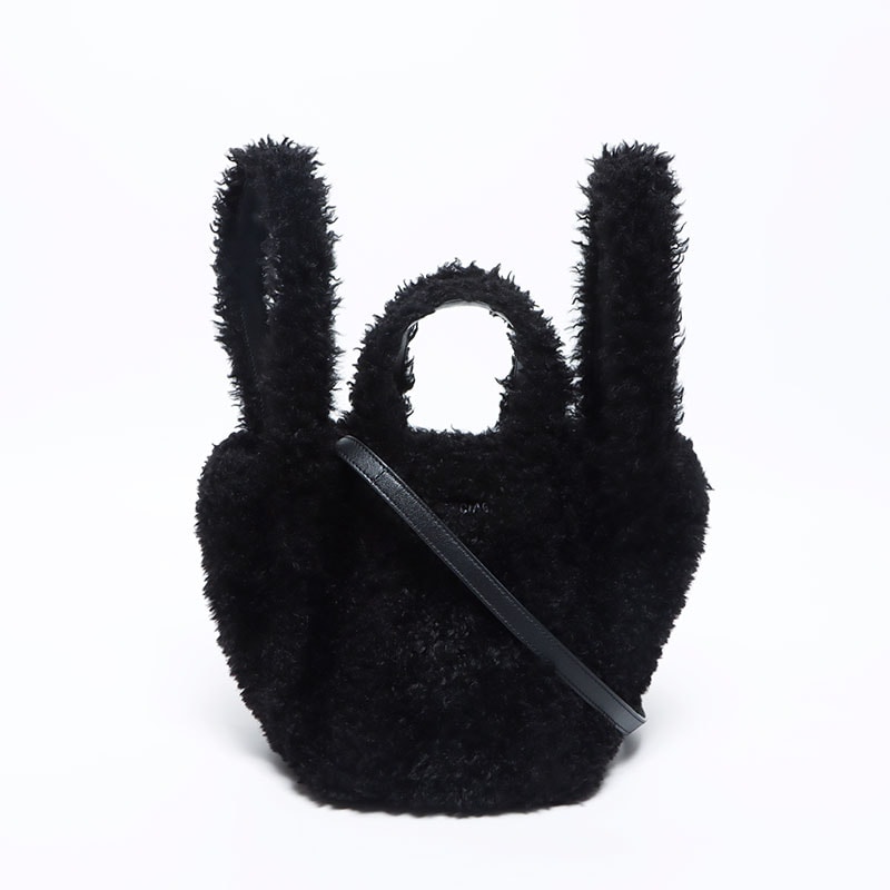 バレンシアガ BALENCIAGA エブリデイ 2.0 2way ファー ボア ハンドバッグ【中古】