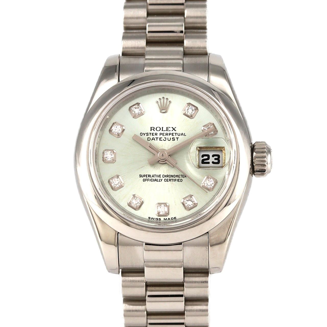 ロレックス デイトジャスト 179166G PT 自動巻 Z番