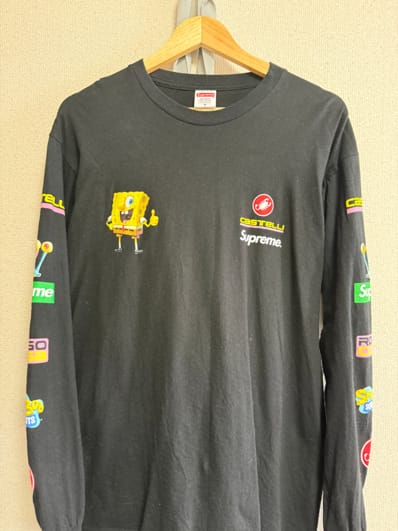 Supreme x SpongeBob Castelli Racing L/S Tee "Black"