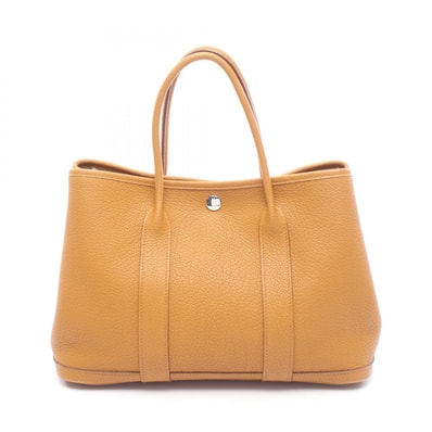 エルメス HERMES ガーデンパーティTPM トートバッグ バッグ レザー ネゴンダ ネゴンダ セサミ T刻印(2015年製造) レディース ブラウン系 051568CK 【中古】