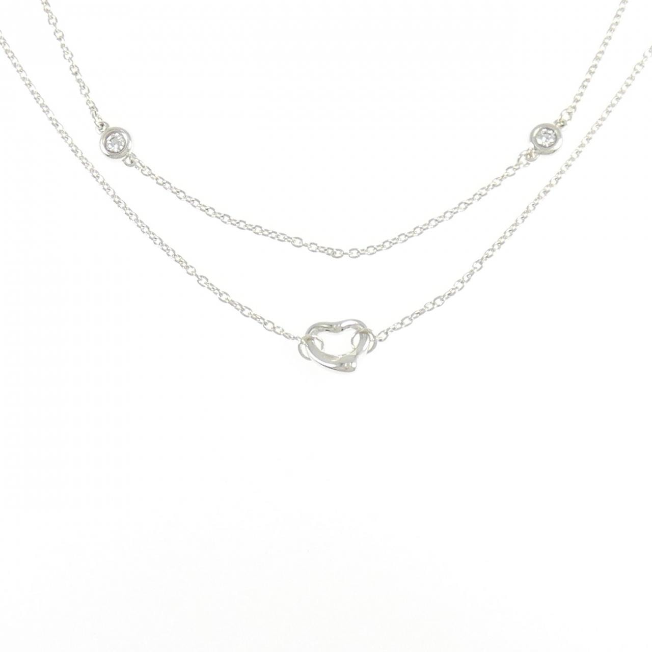 ティファニー バイザヤード オープンハート ネックレス