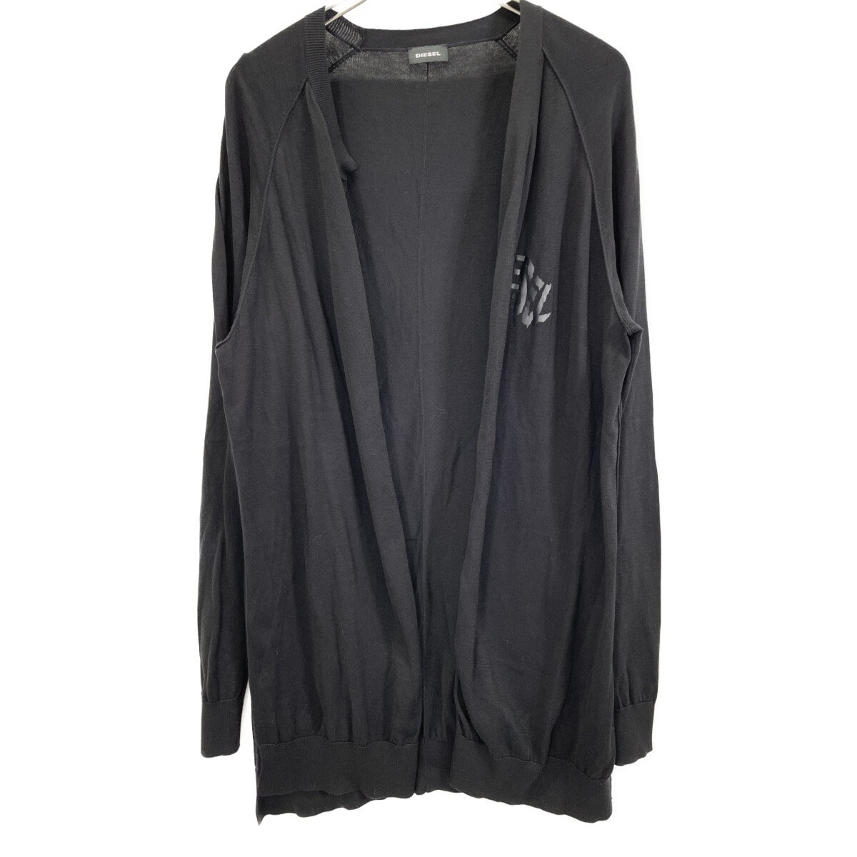 ディーゼル ブラック BAKER シルク混 カーディガン L