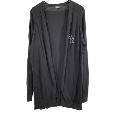 ディーゼル ブラック BAKER シルク混 カーディガン L