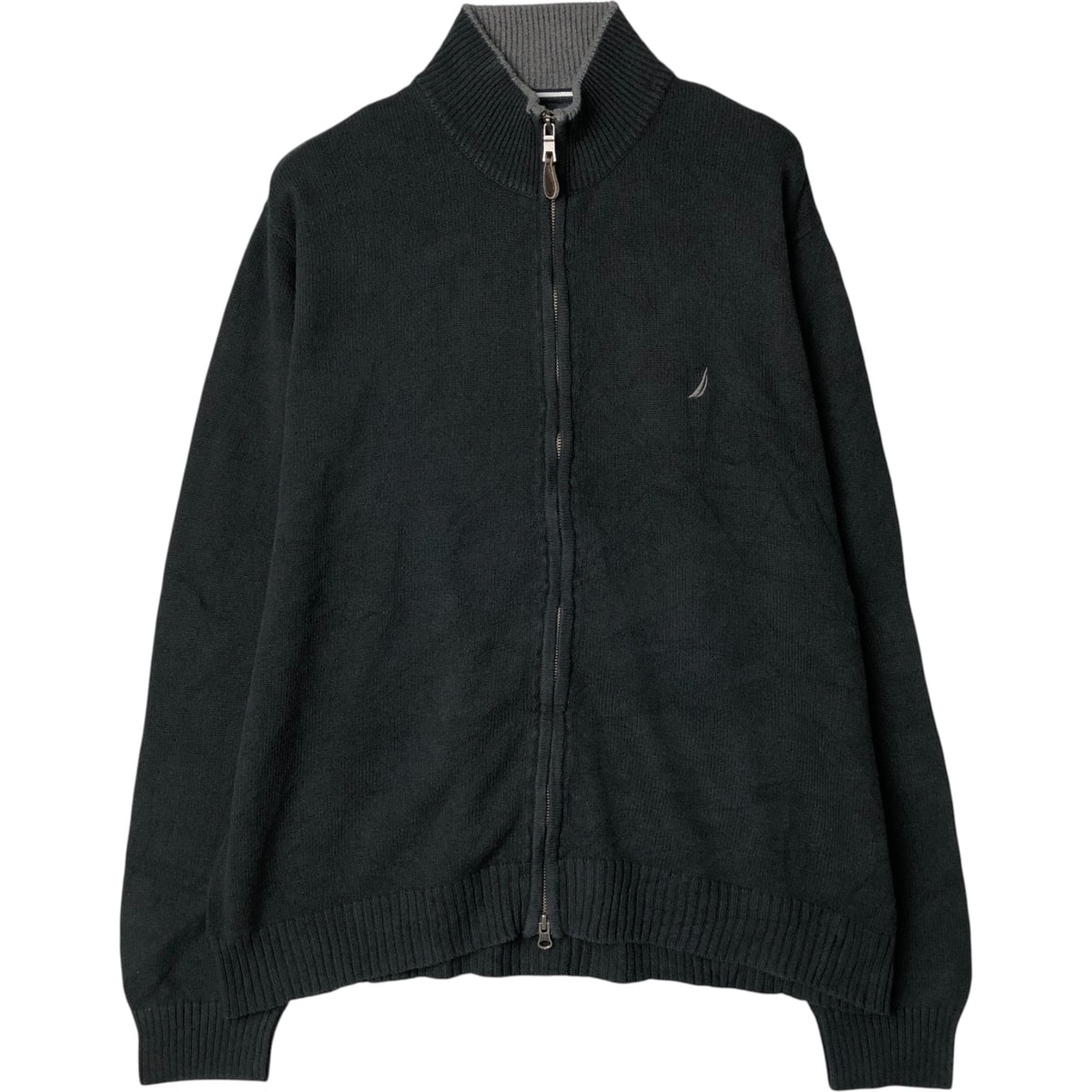 古着 00年代~ ノーティカ NAUTICA コットンニットフルジップセーター メンズXL相当/eaa580839