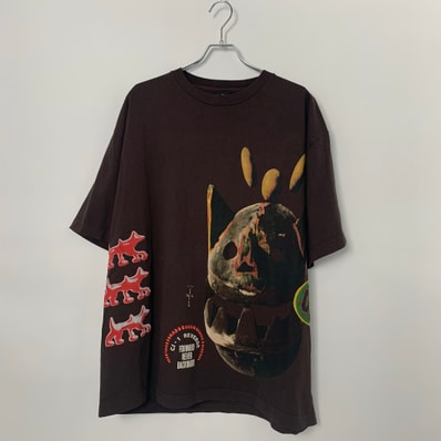 Travis Scott Cactus Jack NEVER BACKWARD TEE "Dark Brown"