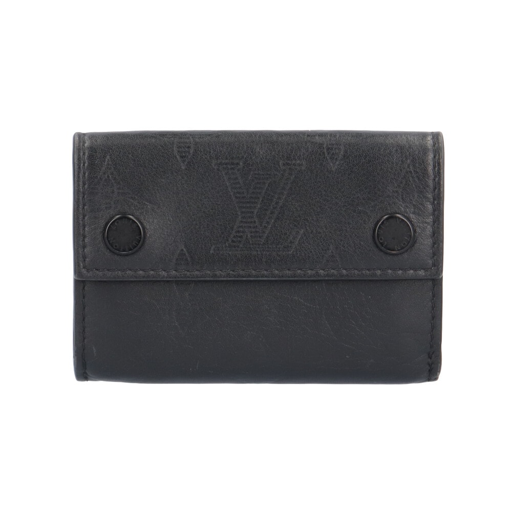 ルイヴィトン ディスカバリーコンパクトウォレット モノグラムシャドウ 三つ折り財布 モノグラムシャドウレザー M67631 メンズ LOUIS VUITTON 中古