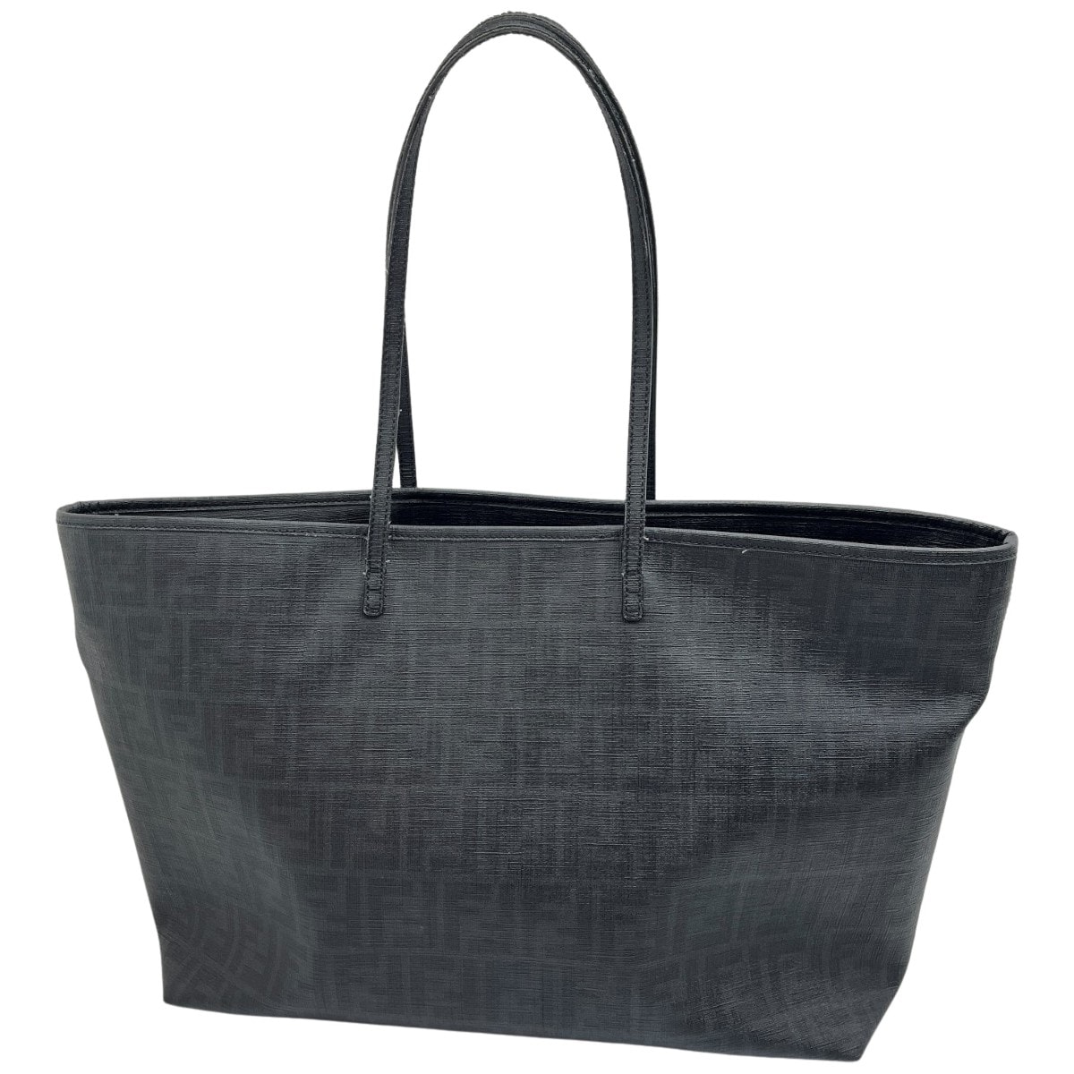 ◆◆FENDI フェンディ トートバッグ ズッカ 持ち手劣化有 8BH199/UZD ブラック系