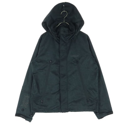 adidas アディダス 総柄 長袖 ジップジャケット XS ブラック フーディー