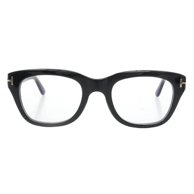 TOM FORD トムフォード メガネ TF5178-F アジアンフィット メガネ ウェリントンシェイプ アセテート 眼鏡 アイウェア フレーム:ブラック系 レンズ:クリア 51□21 145【中古】