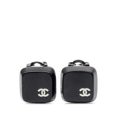シャネル ココマーク キーキャップモチーフ イヤリング 00T刻印 ブラック プラスチック メタル レディース CHANEL 【中古】