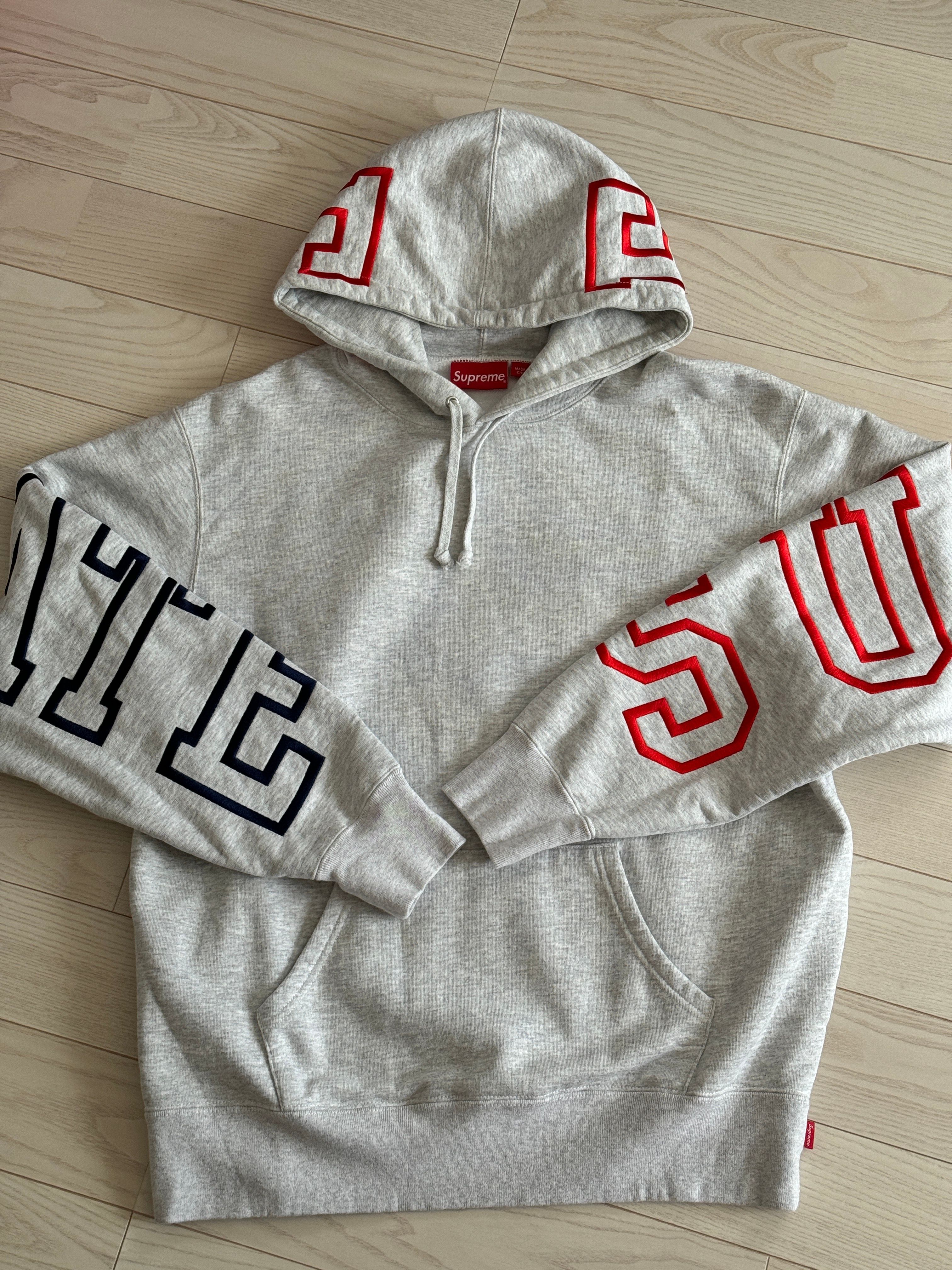 Supreme State Hooded Sweatshirt "Ash Grey"