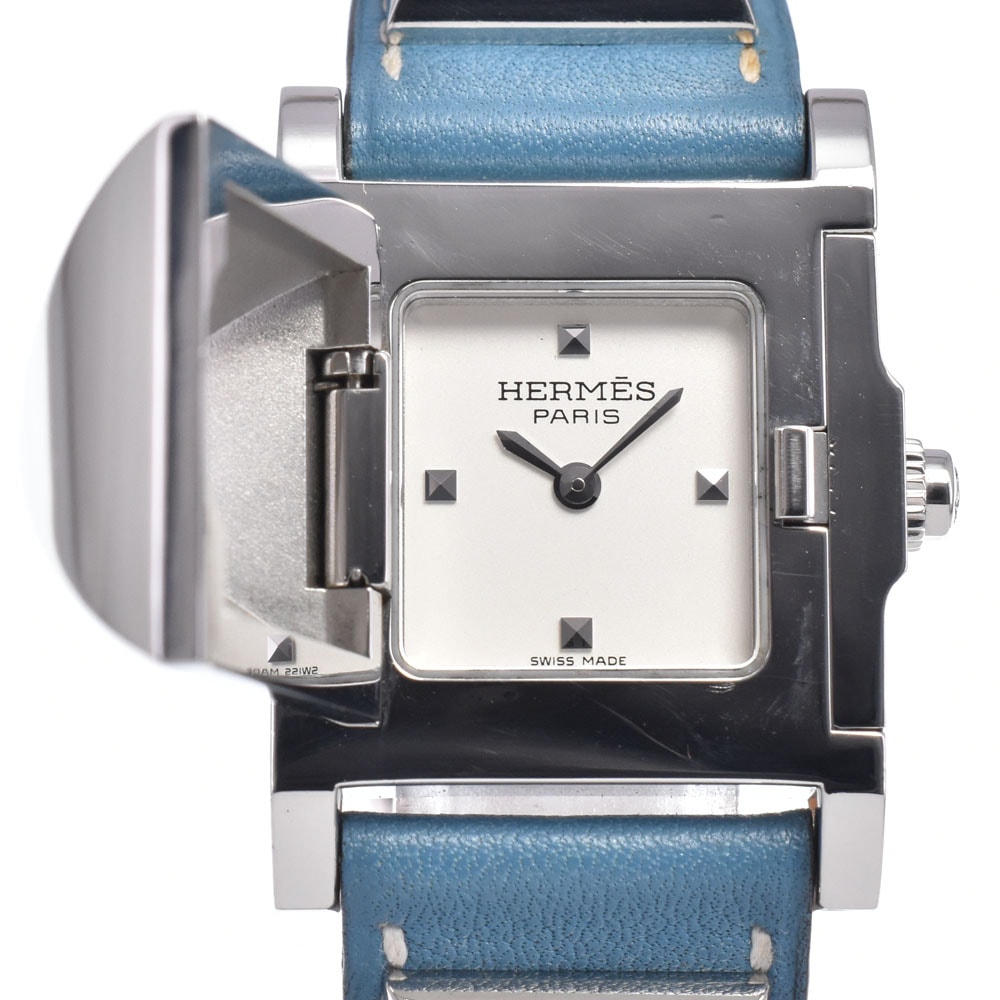 エルメス HERMES ME3.210 メドール シルバー クォーツ レディース 内箱付き 腕時計 O#148497