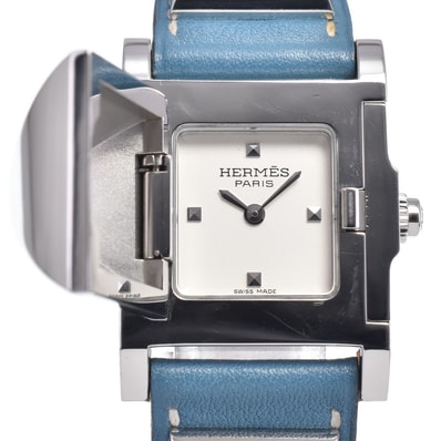 エルメス HERMES ME3.210 メドール シルバー クォーツ レディース 内箱付き 腕時計 O#148497
