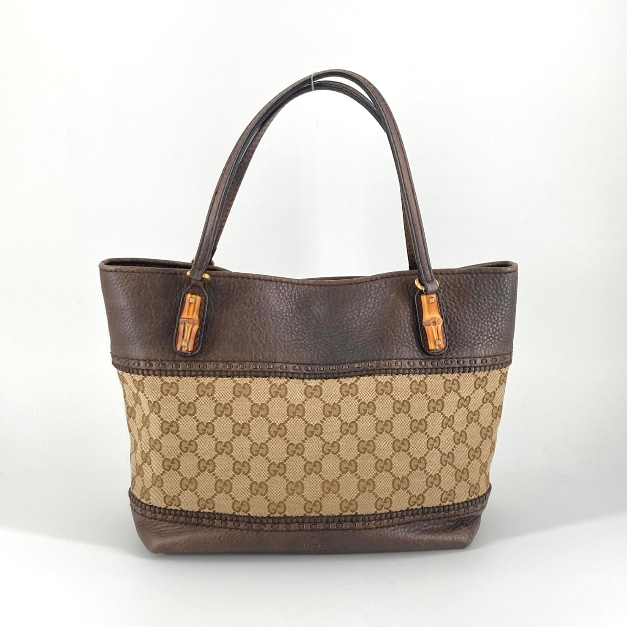 GUCCI(グッチ) GGキャンバス バンブー 353125 トートバッグ ブラウン