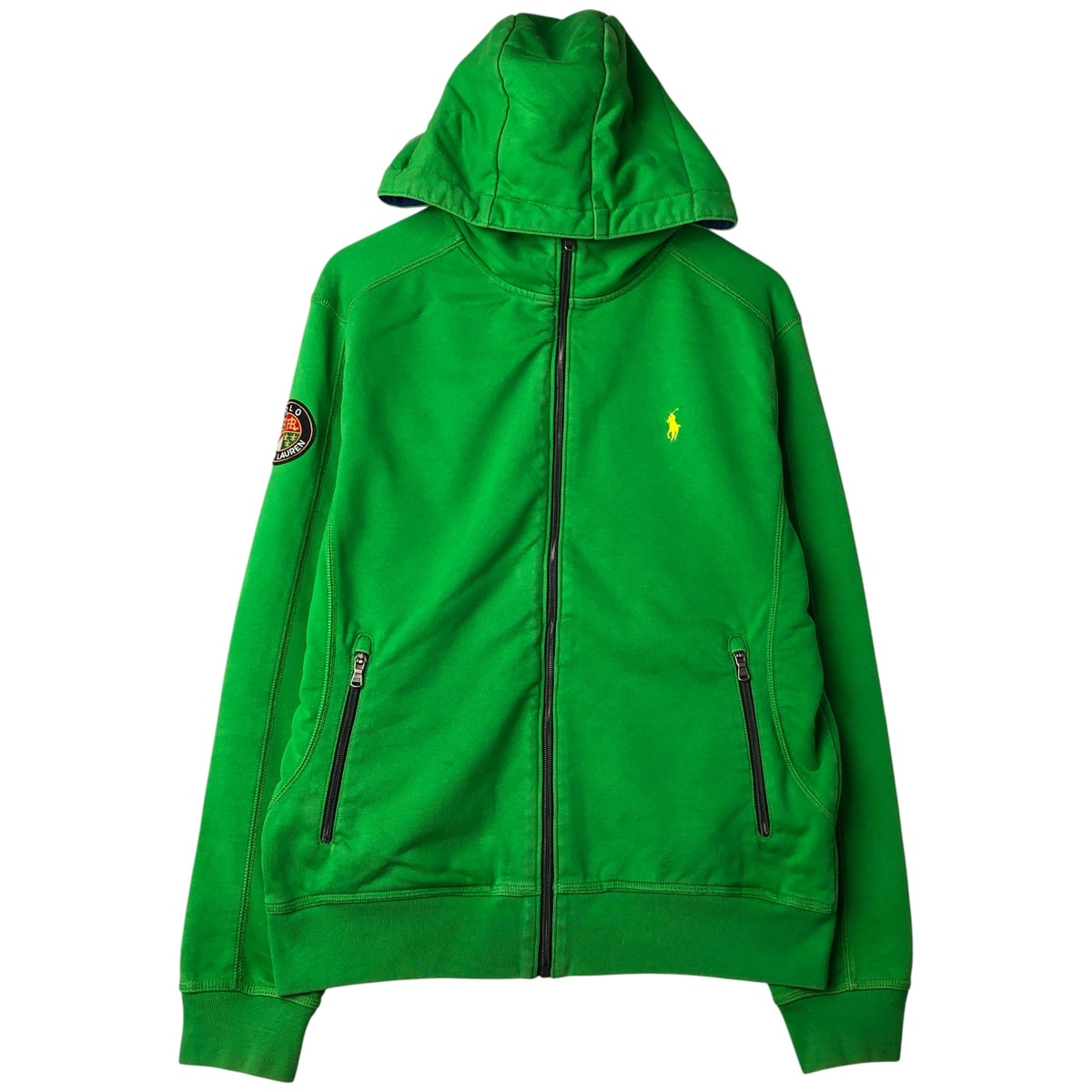 古着 ラルフローレン Ralph Lauren POLO RALPH LAUREN クッキーパッチ スウェットフルジップパーカー メンズL相当/eaa611927