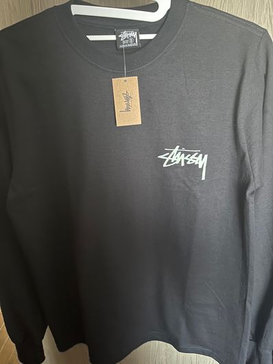 STUSSY ロングTシャツ BLACK