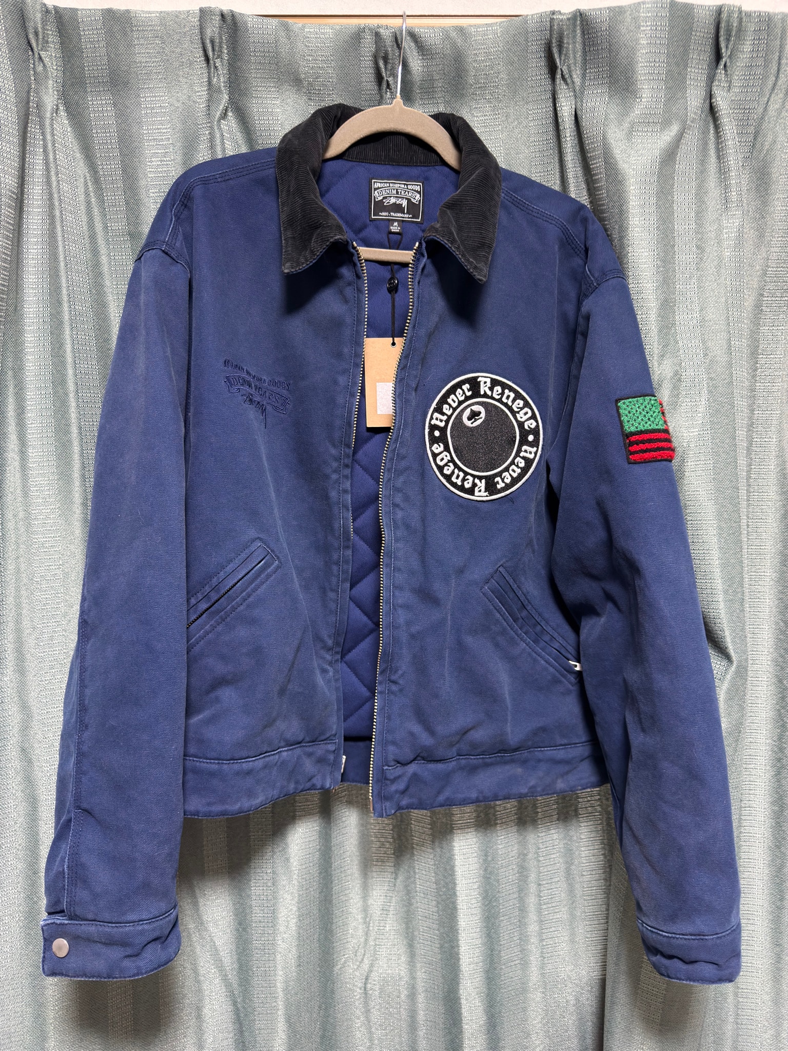Stussy x Denim Tears Canvas Jacket "Blue"