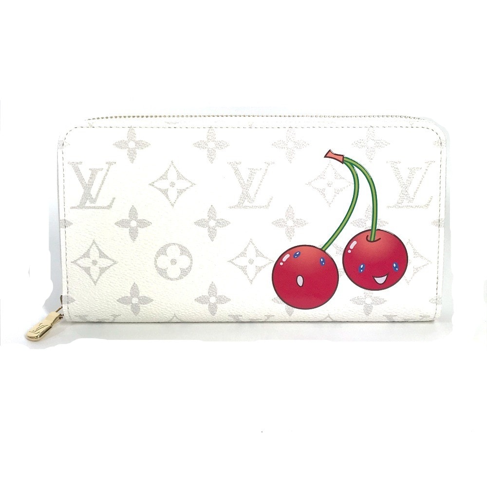 ルイヴィトン LOUIS VUITTON LV × TM ジッピー・ウォレット M14240 村上隆コラボ モノグラム ロングウォレット ラウンドファスナー 長財布 モノグラムキャンバス ホワイト 新品