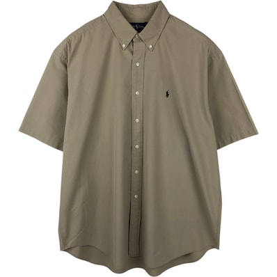 古着 ラルフローレン Ralph Lauren BLAKE 半袖 ボタンダウンシャツ メンズXL相当/eaa654799
