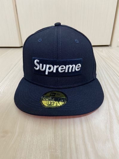 Supreme No Comp Box Logo New Era "Navy"