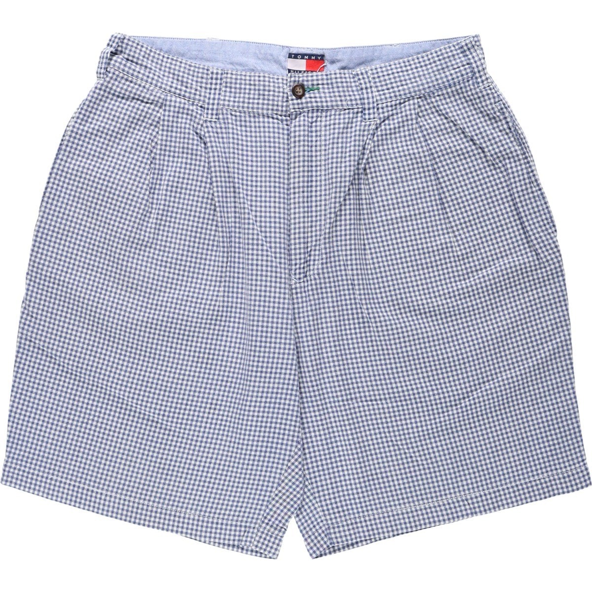 古着 90年代~ トミーヒルフィガー TOMMY HILFIGER ギンガムチェック ツータック コットンショーツ ショートパンツ メンズw34相当 ヴィンテージ/eaa672116