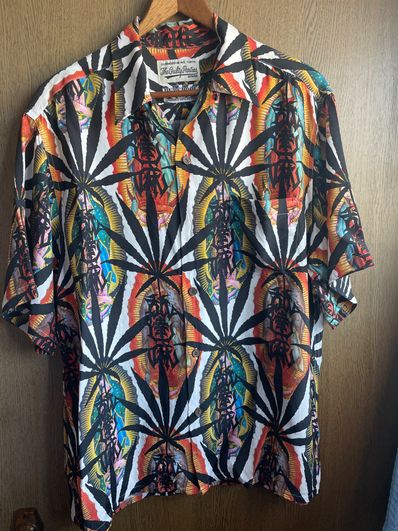 NAMEDARUMA X WACKO MARIA ALOHA SHIRT MARIJUANA "White"