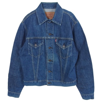 Levi's リーバイス デニムジャケット 復刻 71557 ボタン裏J02 3rdタイプ Gジャン デニム ジャケット インディゴブルー系 40【中古】