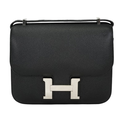 HERMES エルメス ショルダーバッグ コンスタンス3 ミニ 18 黒 (ブラック) エプソン シルバー金具 A刻印 新品同様【中古】