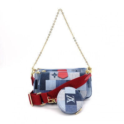 ルイ・ヴィトンミュルティ・ポシェット・アクセソワール モノグラム・デニム